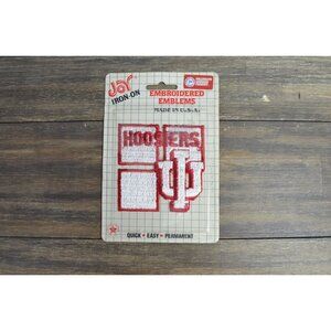 1990's Hoosiers Patch Indiana University NCAA Basketball Team Embroidered USA